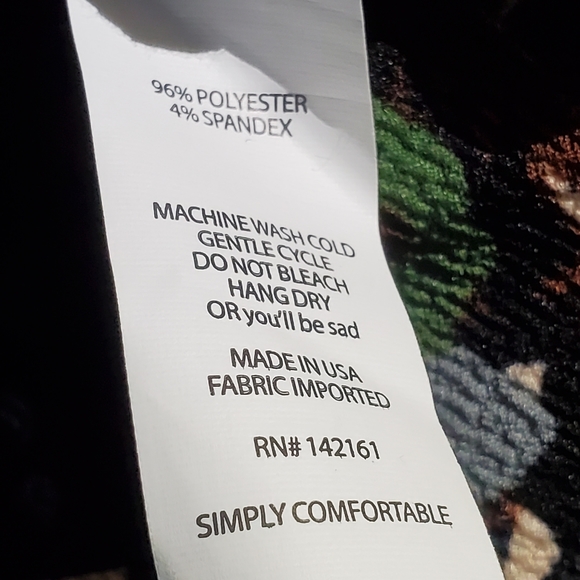 Lularoe Cassie Skirt Small Black green blue floral - Picture 11 of 13